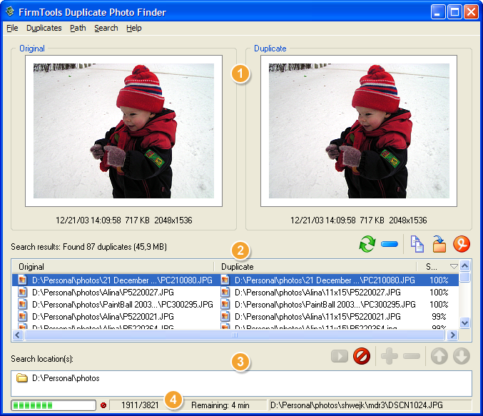 FirmTools Duplicate Photo Finder Screenshot